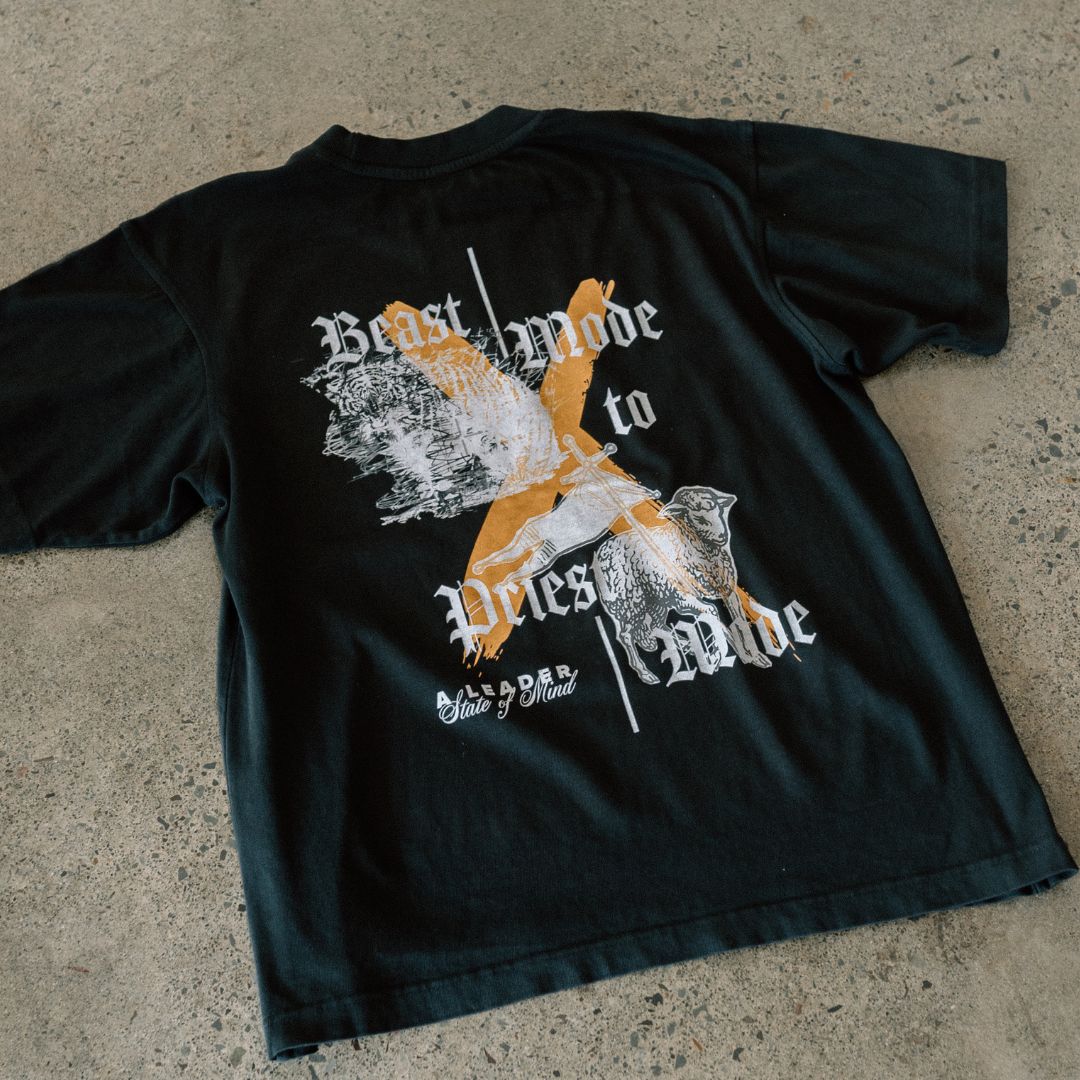 BEAST MODE TO PRIEST MODE - Premium Heavyweight T-shirt
